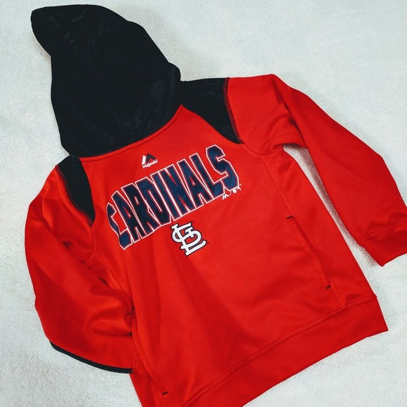 Boys St Louis Cardinals hooded sweatshirt. - Picture 1 of 3